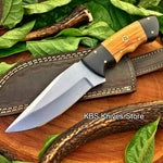 Full Tang Custom Handmade D2 Steel Hunting Camping Knife