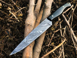 New Full Tang Custom Handmade Damascus Steel Hunting Knife