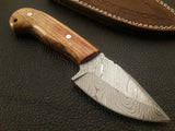Custom Handmade Damascus Skinning Knife

