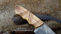 damascus steel skinning knife