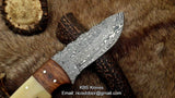 damascus steel skinning knife