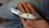 Hand Made Damascus Folding Knife