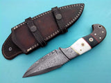 damascus steel skinning knife