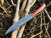 New Custom Handmade Damascus Steel Bowie Knife