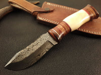 Hand Made Damascus RainDrop Pattern Knife