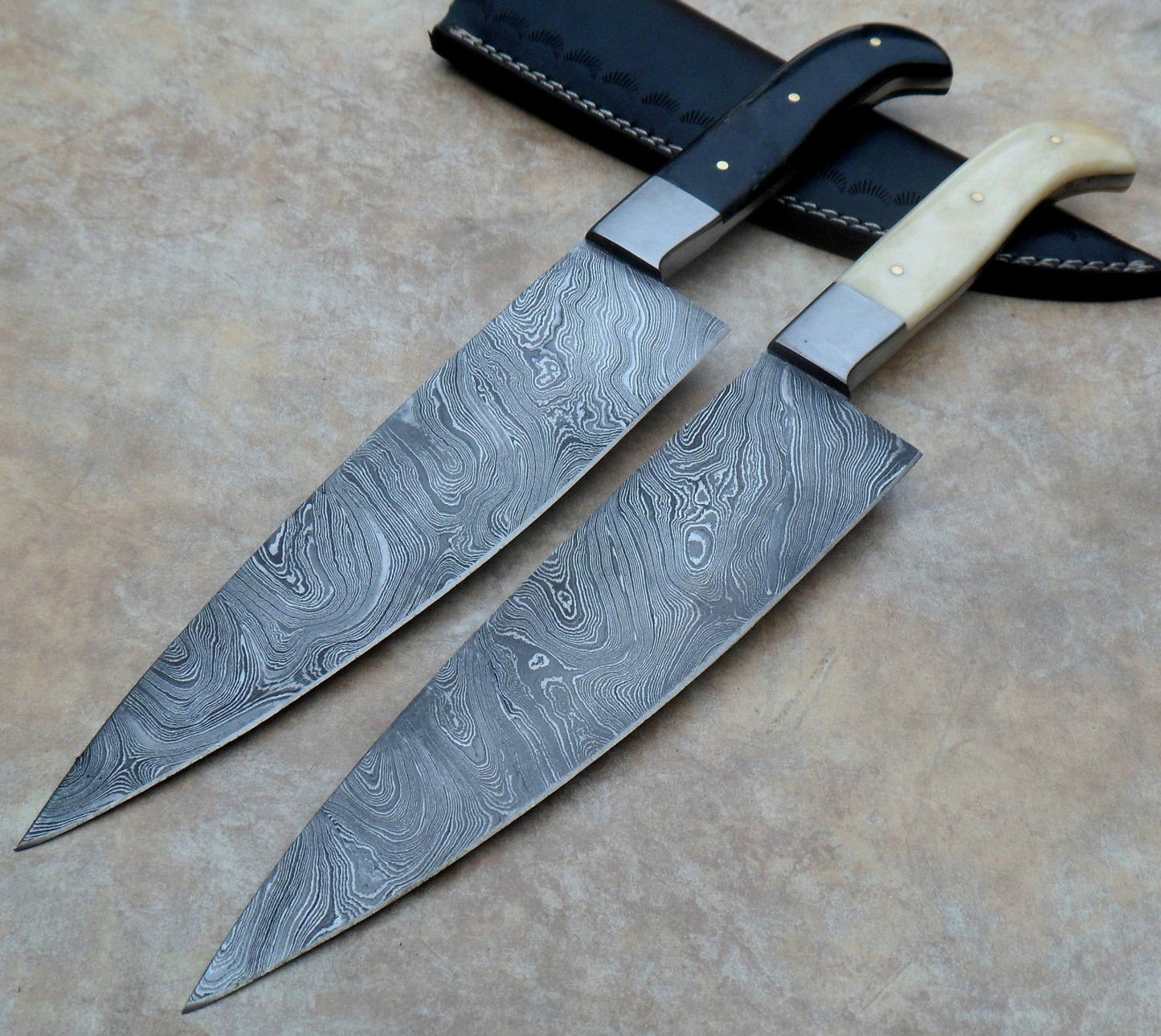 Hand Made Damascus Outdoor Chef Knives