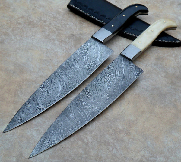 Hand Made Damascus Outdoor Chef Knives