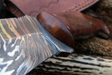 Handmade Damascus Skinning Knife