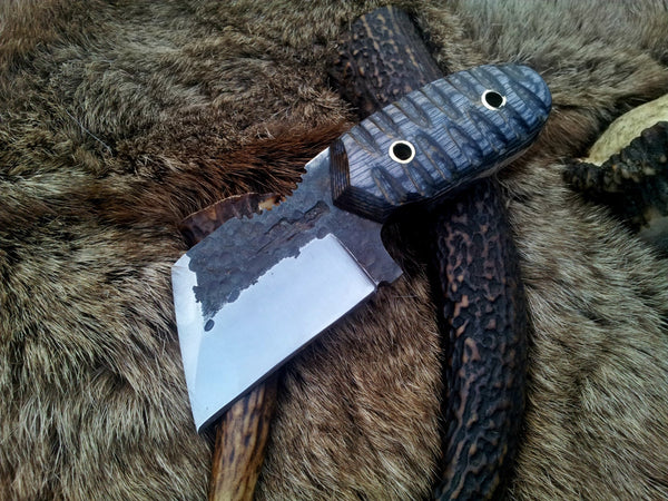 Hand Forge Tanto Neck Knife
