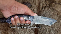 Hand Made Damascus Tanto Blade Knife