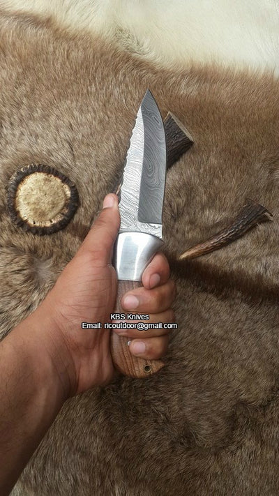 Leather sheath for Ridgeback Hunter Custom Handmade Damascus Knife