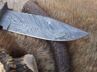 Twist Pattern Damascus Blade Knife