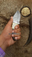 Hand Made Damascus Skinning Knife