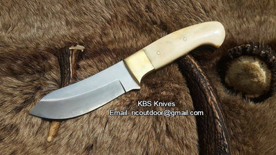 Custom Handmade Game Skinning Knife – 9" High-Carbon Steel Blade

