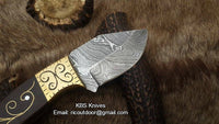 Hand Made Damascus Skinning Knife