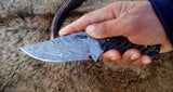 Hand Made Damascus Skinning Knife 