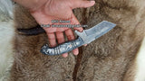 Hand Made Damascus Tanto Blade Knife