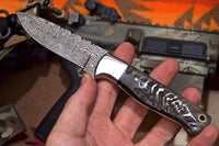 Full Tang Custom Handmade Damascus Steel Hunting Knife