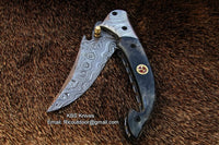 Hand Made Damascus Pocket Knife