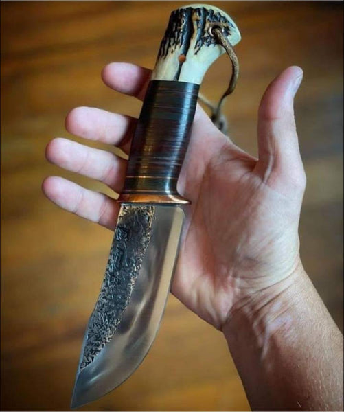 Handmade O1 Tool Steel Forged Blade Hunting Knife