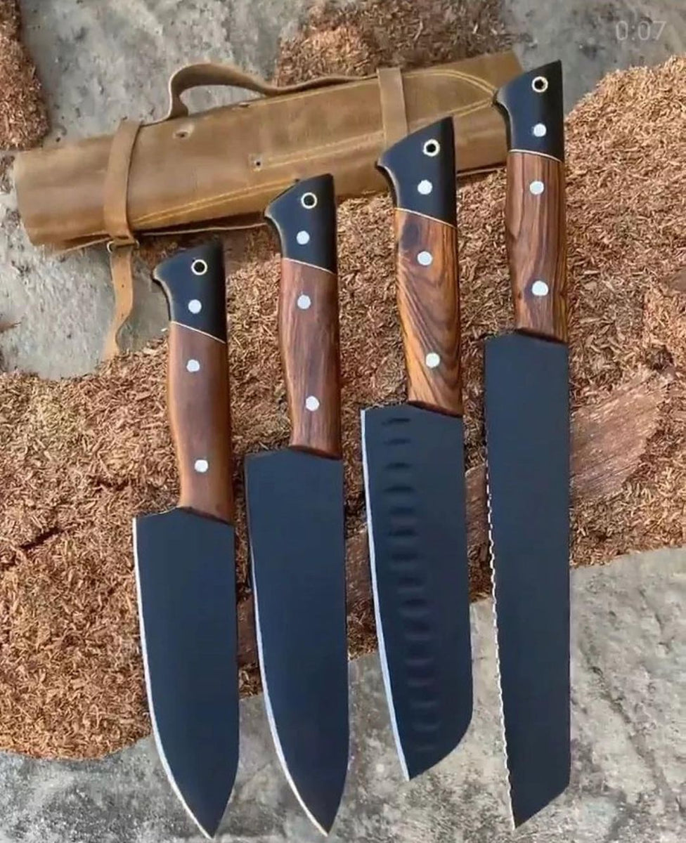 Custom Handmade D2 Steel Kitchen Knives Set KBS Knives Store