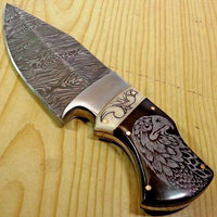 Damascus Steel EDC Skinning Knife
