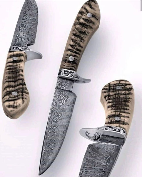 Sheep horn Hunting Skinning Knife