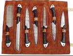 Damascus steel kitchen Knives Set