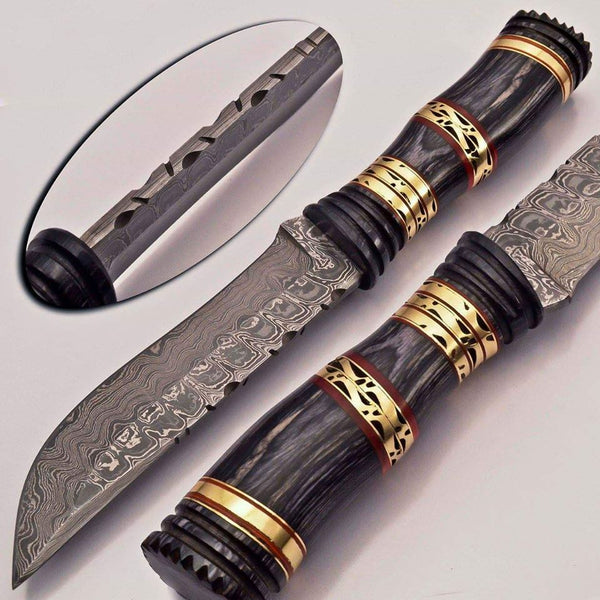 Beautiful Custom Handmade Damascus Hunting Knife