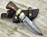 Custom Handmade Damascus Steel Hunting Knife