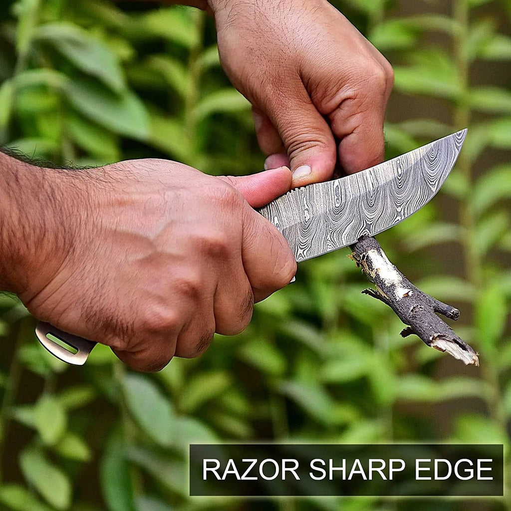 Premium Damascus Steel Hunting and Skinning Knife main image 0