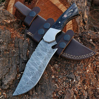 Custom Handmade Damascus Steel Hunting Knife