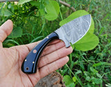 Fixed Blade Custom Handmade Damascus Steel Skinning Knife
