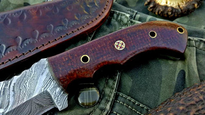Best Damascus Steel Tracker Knife for Survival, Camping, and Tactical Use