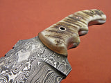 Full Tang Custom Handmade Damascus Steel Tracker Knife