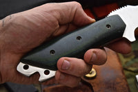 Custom Combat Bushcraft Knife with high Rockwell Hardness, perfect for outdoor and survival use