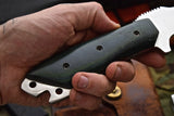Custom Combat Bushcraft Knife with high Rockwell Hardness, perfect for outdoor and survival use