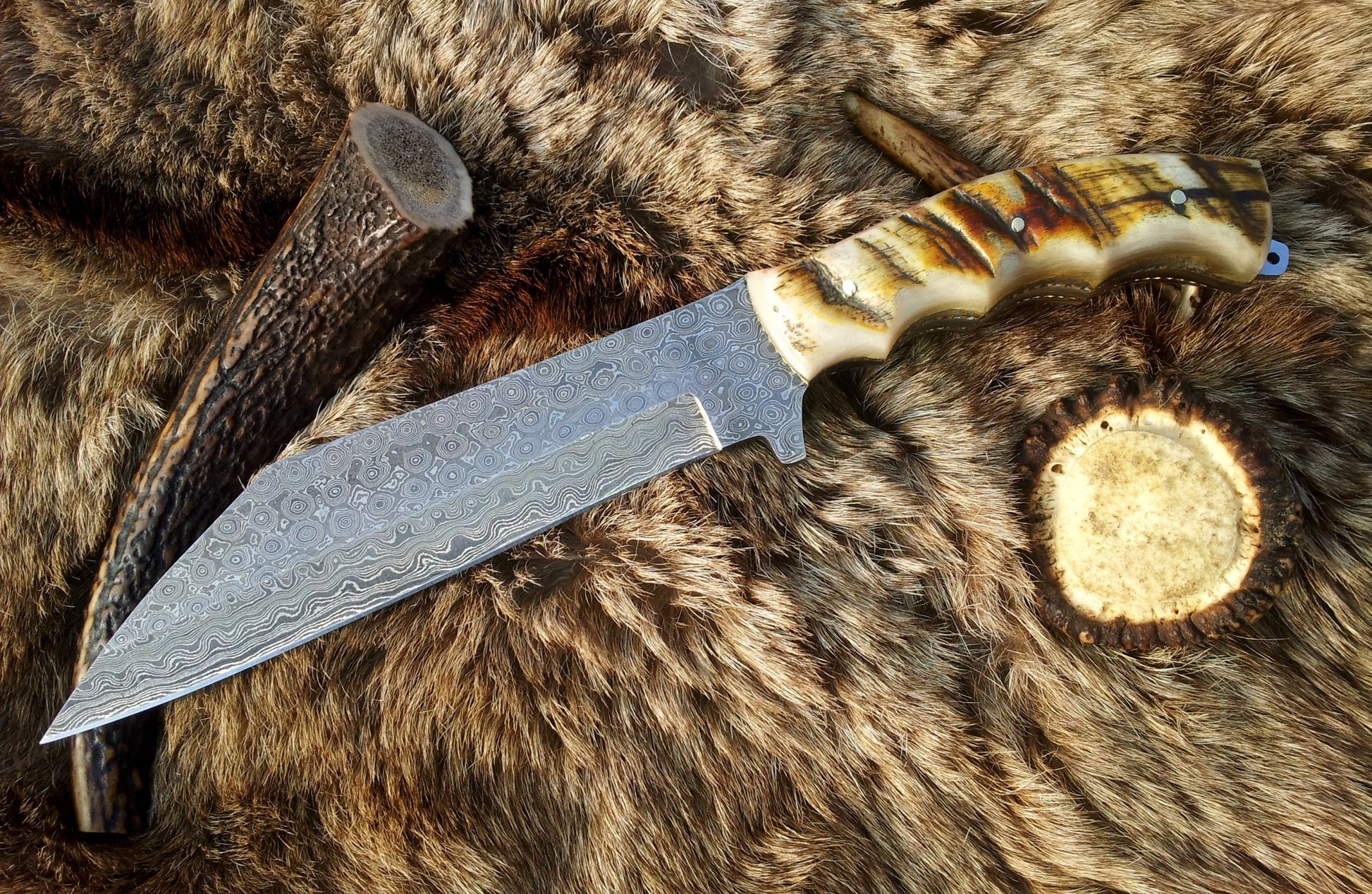 Custom Handmade Viking Seax Knife with Sheath