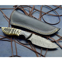Handmade Damascus Skinning Knife