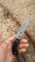 Everyday Carry Custom Handcrafted Damascus Steel Folding Pocket Knife – The Legacy

