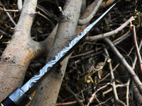 High-Quality Custom Bowie Knife with Leather Sheath for Hunters