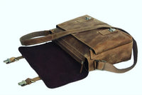 “The Courier” Vintage Leather Messenger Bag