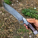 Best Kukri Machete – 14" Custom Handmade Damascus Steel


