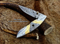 The MasterCraft by KBS Knives Store with leather sheath and hand-engraved folding pocket knife