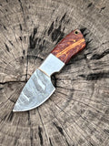 Custom Handmade Damascus Steel Skinning Knife