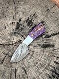 Custom Handmade Damascus Steel Skinning Knife