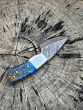 Custom Handmade Damascus Steel Skinning Knife