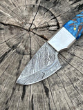 Custom Handmade Damascus Steel Skinning Knife