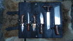 Game Processing Kit – 6-Piece J2 Steel Hunting Knife Set with Rosewood Handles

