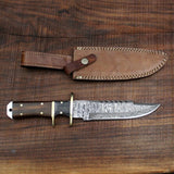 Damascus Hunting Fighter Knife